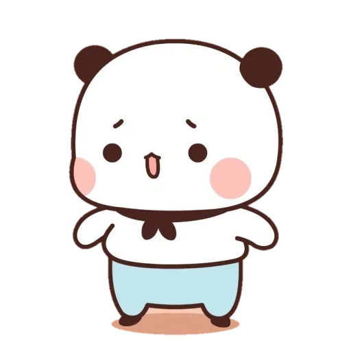 kawaii, clipart, cute drawings, kawaii panda brownie, drawings light cute panda