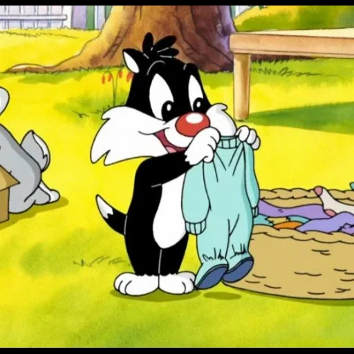 looney tunes, baby luni tunz, baby luni tunz 1, baby luni tunz sylvester, serie de animación baby luni tunz