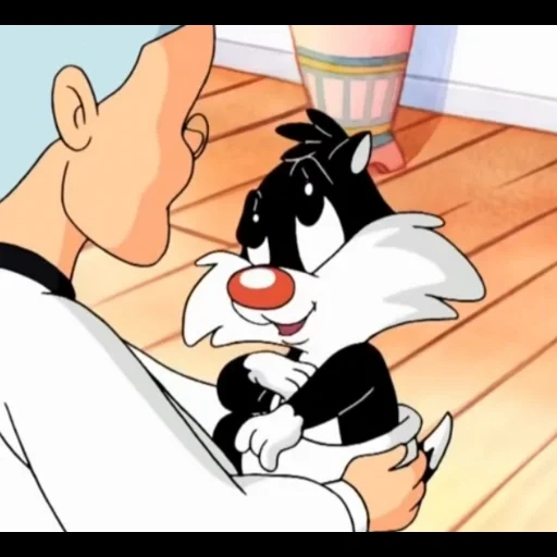 looney tunes, baby luni tunz, baby luni tunz sylvester, cat sylvester baby luni tunz, baby luni tunz little sylvester