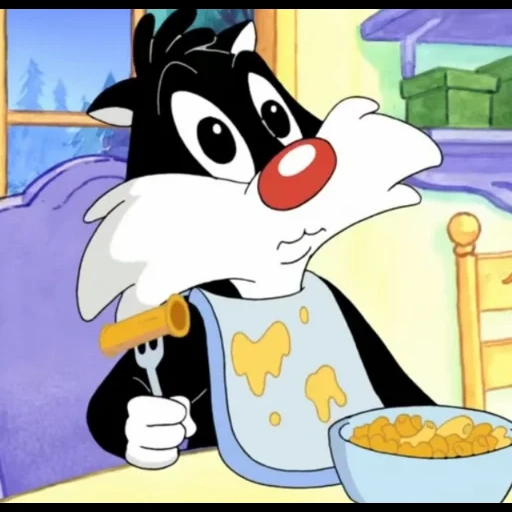 looney, looney tunes, baby luni tunz, baby luni tunz sylvester, cat sylvester baby luni tunz