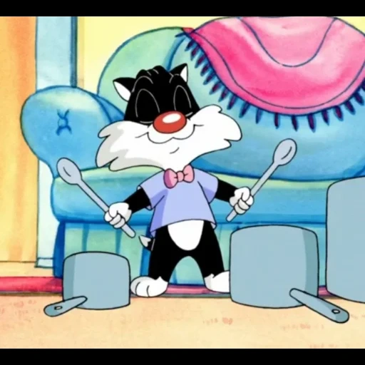 die katze, looney tunes, baby luni tunz, baby luni tunz 1 ausgabe, baby luni tunz kleine sylvester