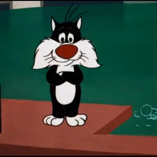 looney, looney tunes, кот сильвестр кофе, кот сильвестр курит, кот сильвестр кадры