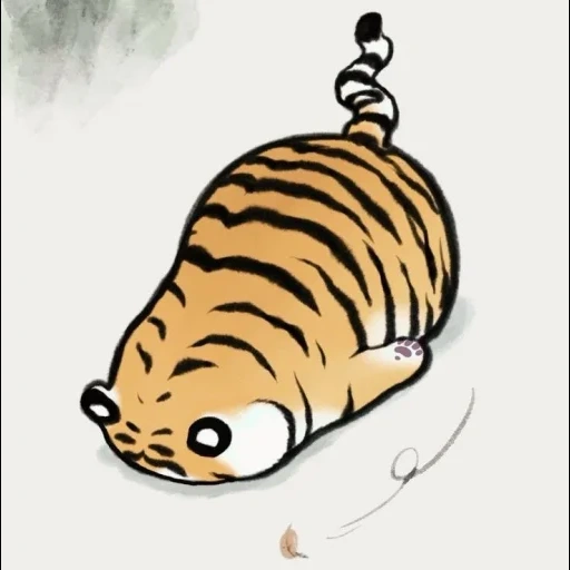 tiger, tigers are cute, fat tiger, tiger hilarious, bu2ma_ins tiger