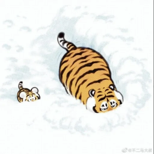 tiger amur, der tiger ist lustig, tiger tigerok, bu2ma_ins tiger, tiger illustration