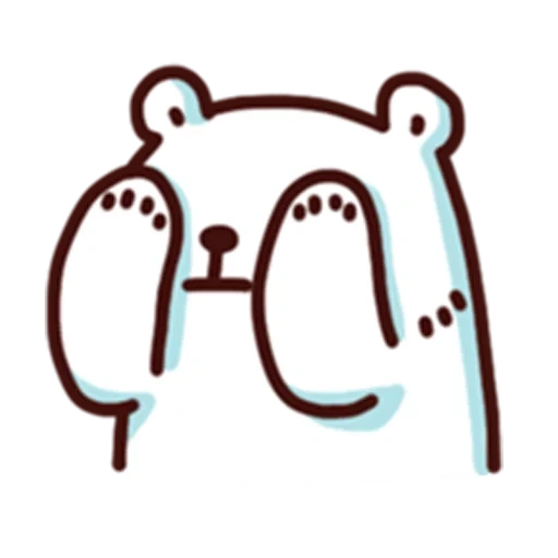 bać, beruang, beruang, white bear opi wottsap, stiker stiker kucing dan beruang