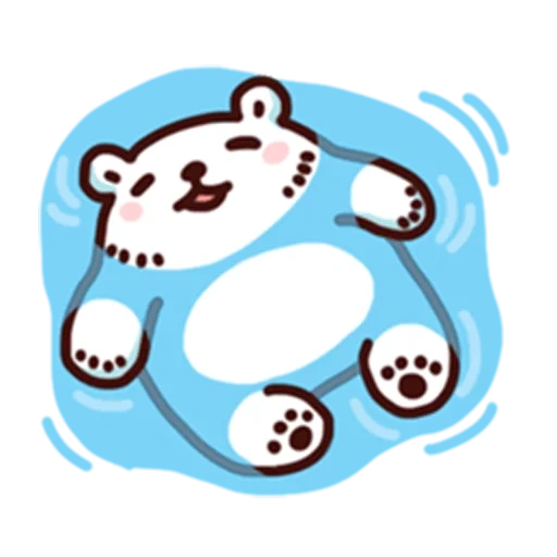 bam, llevar, en línea, oso polar