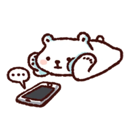 tragen, kawaii aufkleber, sumikko gurashi bear, die ganze wahrheit über bären, nette zeichnungsaufkleber
