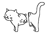 kucing, kucing, anak kucing, pola kucing, sketsa kucing