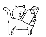 кот, cat, рисунок, кот факом, кошка набросок