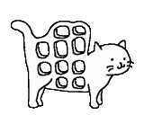 cat, finish drawing the cat, popular cat coloring, toby fox coloring, painted popular it cat
