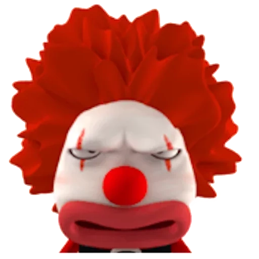 payaso, un juguete, payaso limpio, máscara de payaso