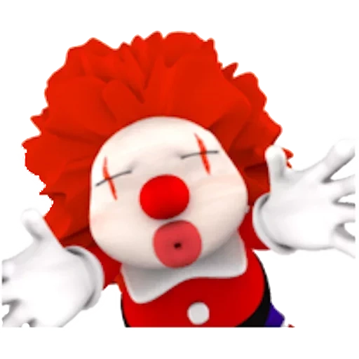 clown, clown, un jouet, clown rouge, jouet clown
