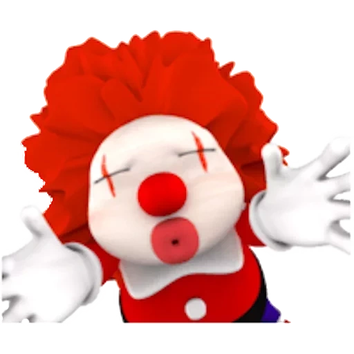 payaso, payaso, un juguete, payaso rojo, juguete de payaso