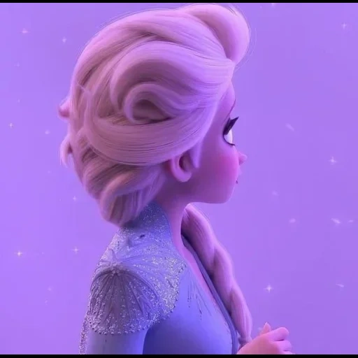 elsa, elsa 2021, frozen elsa, elsa's flowing hair and cold heart, elsa emits cold heart 2