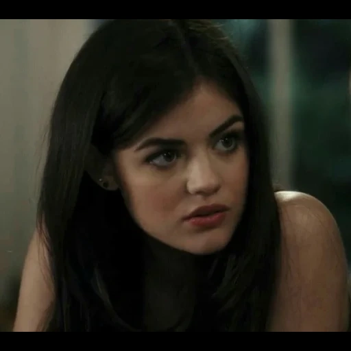 lucy hale, lente de filme, mentiroso bonito, aria montgomery, clipe de ária da sétima temporada de montgomery