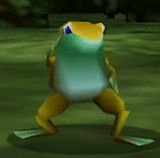 immagine dello schermo, rrog toad, ottieni nae nae d, bisbo da ballo, rana gialla