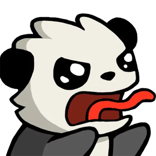 disco panda, panda expression plate, panda with discordant expression, rich panda plate, emoji discordant animation