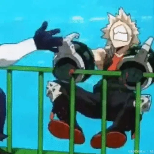 bakugou katsuki, karakter anime, akademi pahlawan, akademi heroik saya, anime my hero academy 3