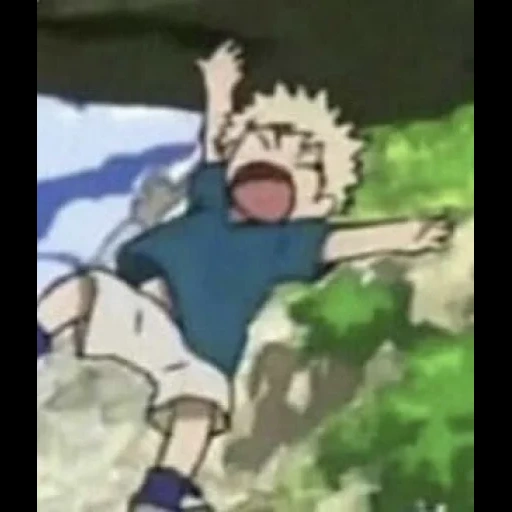 naruto, anime itu lucu, bakugou katsuki, akademi heroik saya, naruto stop kiba frames