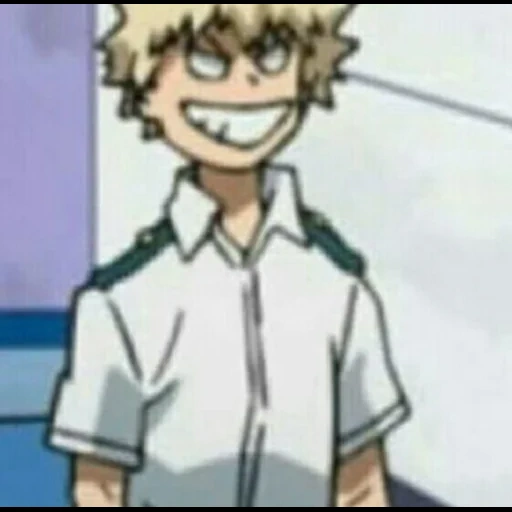 bakugo, bakugou, anime divertente, katsuki di ginkgo, la mia accademia di eroi