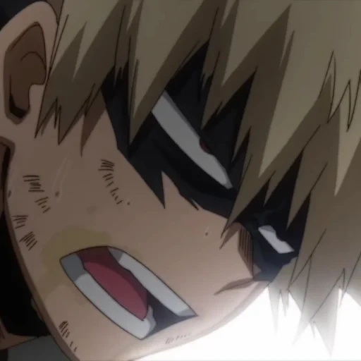 bakugo, bakugou, katsuki cries, bakugou katsuki, screaming bakugo katsuki