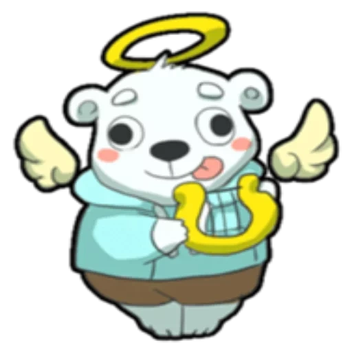 a toy, sweet panda, asriel chibi, cow expression, the animals are cute
