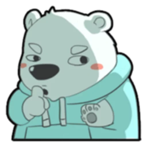 icebear, the bear is cute, we bare bears white, ice bear we bare bears, icebear we bar bears heart
