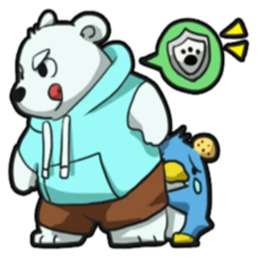 bär, der bär ist weiß, wir sind bloße bären, cartoonbär, cartoonweißbär