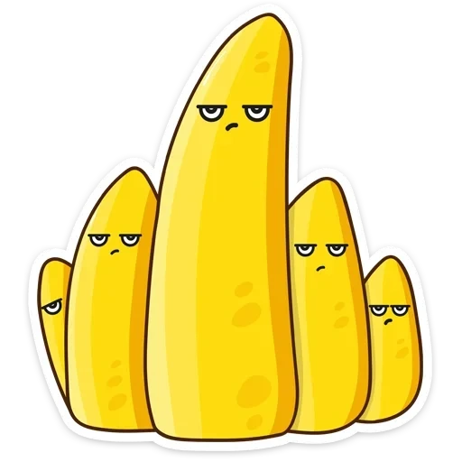 plátano, clipart, banana