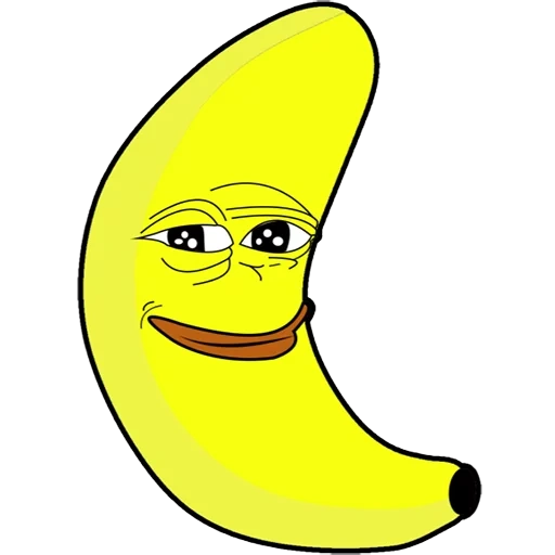 plátano, chico, plátano amarillo, plátano divertido, dibujos geniales de plátanos