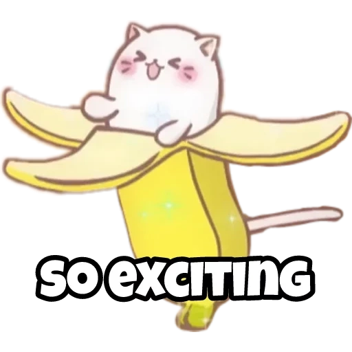 pisang, pisang kucing, pisang anime
