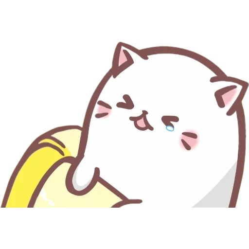 animação de banana de gato, animação de gato de banana