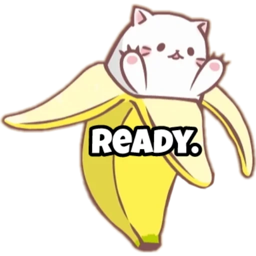 banana, gato de banana, animação de banana, animação de banana, papel de banana anime