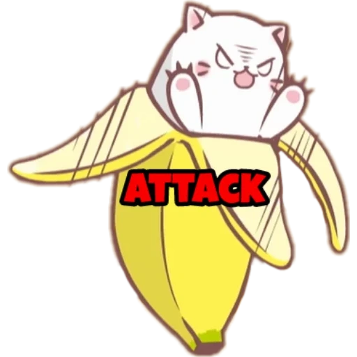 banana animation, anime banana character