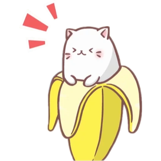 plátano, gato de plátano, gato de plátano