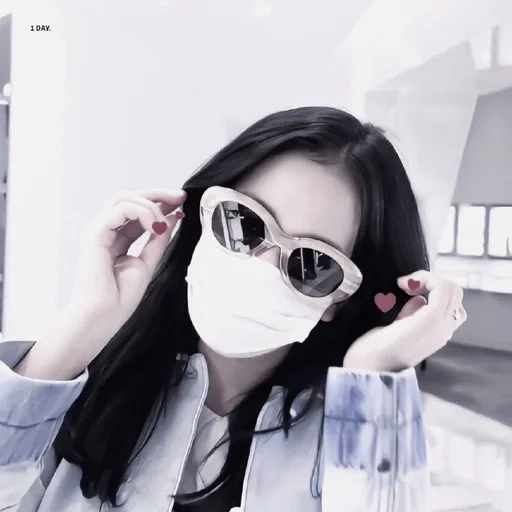 woman, young woman, human, woman is a doctor, lalisa manoban mask glasses
