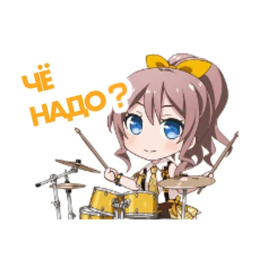 чиби, bang dream, saaya yamabuki chibi, bang dream girls band party