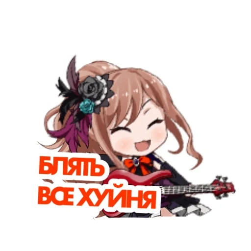 the bandori, bang dream, lisa imai chibi