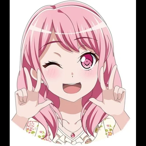 anime, anime merah muda, karakter anime, karakter anime, rambut merah muda anime