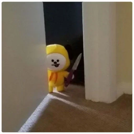 bt 21, toys, to stab with a knife, interesting memes, bt 21 chimmy