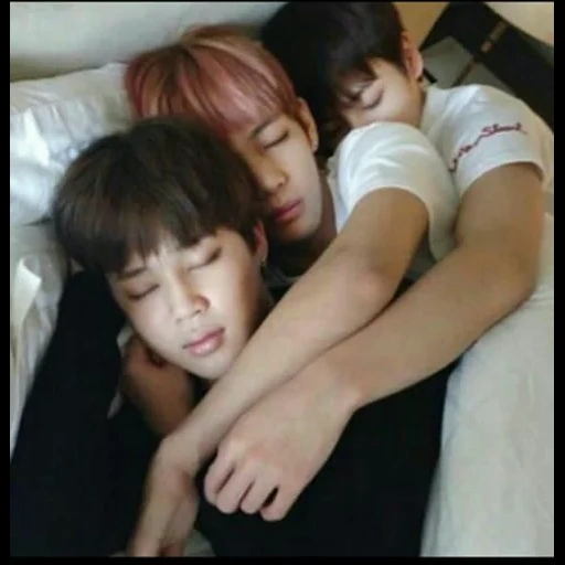 bangtan boys, jimin jungkook, viguki bts is sleeping, bts sleep viguki, zhimin taiheng chongguo