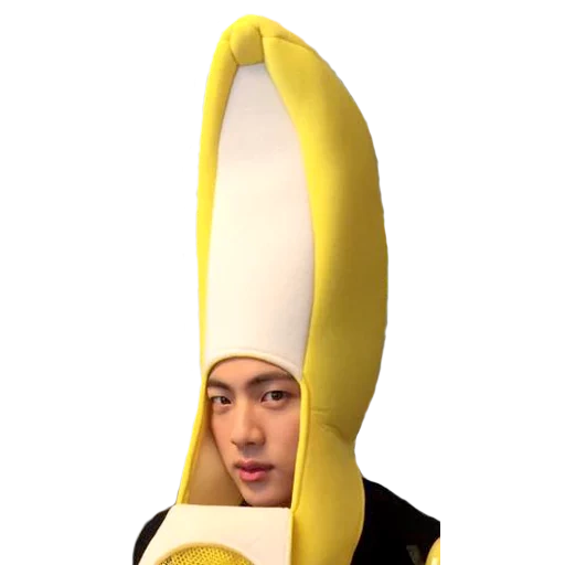 banana, banana, eats a banana, jin bts banana, kim sokjin banana