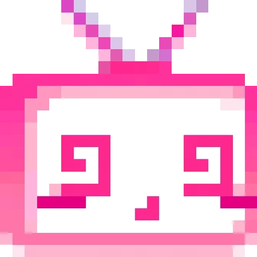 fernsehsender, pixel tv, pixel kunst, 8 bit symbole, pixel kaninchen