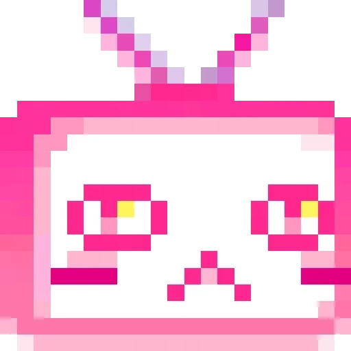 anime, arte dei pixel, pixel coniglio, interruttore a levetta pixel, rabbit pixel art