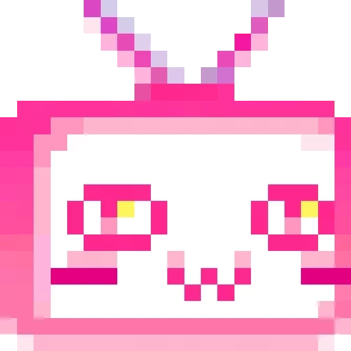 anime, pixel, pixel art, pixel rabbit, grafik piksel