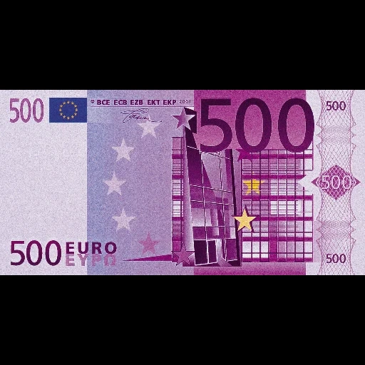 euro, 500 euro, 500 euro, uang tunai 500 euro, uang kertas 500 euro