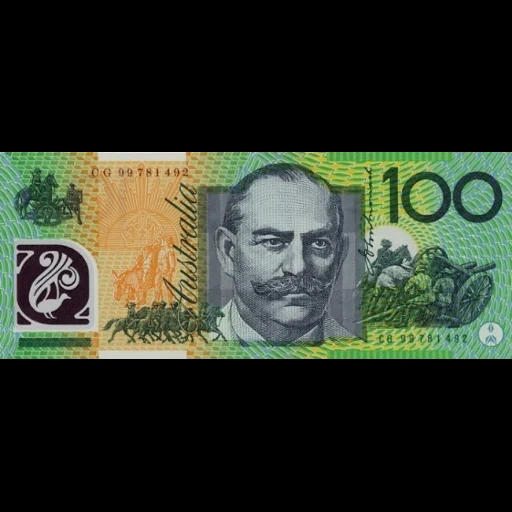 100 dólares, cem dólares, dólar australiano, 100 dólares australianos, banknote de 100 dólares austrália