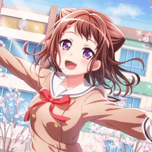 bang dream, kasumi bandori, personaggi anime, ciao il mondo dell'anime, bang dream girls band party