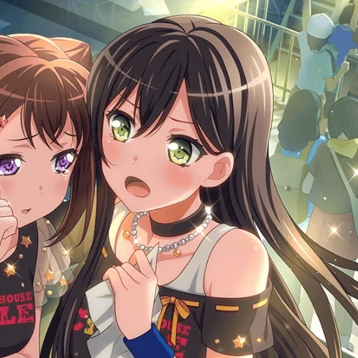 anime artistique, filles anime, fille animée, anime ura rêve, hourra dream bang dream