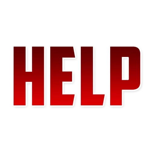 gli aiuti, aiuto fuori, logo di aiuto, iscrizione help, help su fondo bianco